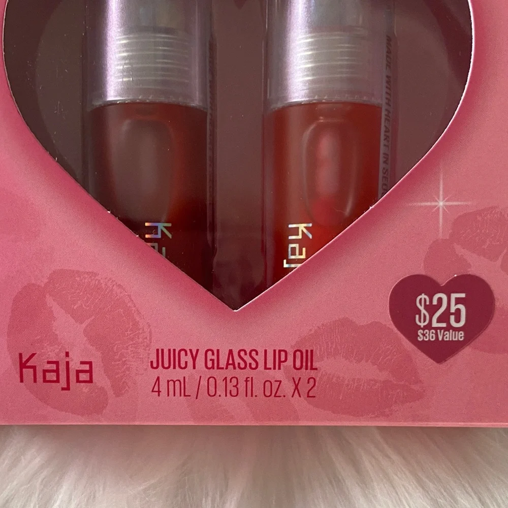 Kaja Juicy Kiss Juicy Glass Lip Oil Duo - NIB